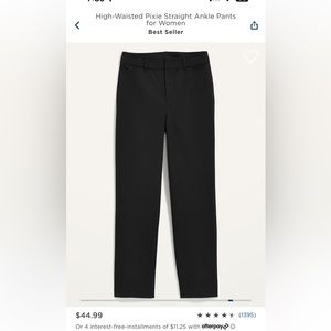 Old Navy High Waisted Pixie Straight Ankle Pants